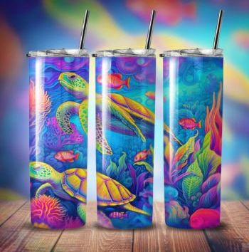 Sea Turtle - 20 oz Skinny Tumbler